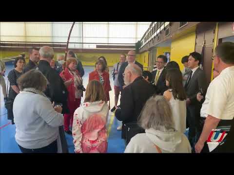 Délégation japonaise - Démonstration de Kyūdō