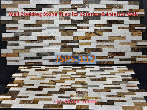 New Design OF Modern White & Brown Wall Cladding Stone Panels