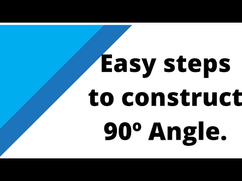 How to construct 90° angle using compass