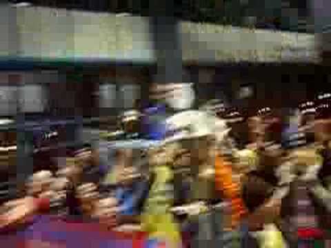 HC Davos und Kärpät Fans am ECC 2008