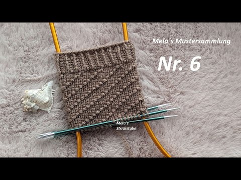 Sockenmuster Nr. 6 - Strickmuster in Runden stricken /  Diagonalmuster / knitting sock pattern