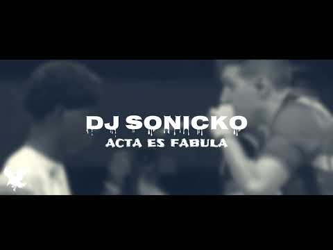 DJ Sonicko - Acta es fabula || Fat N vs Chuty Red bull Internacional 2023 || Instrumental 2