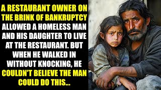 A near bankrupt restaurant owner let a homeless man and his daughter live in the restaurant.. But...
