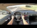 Audi A3 8P 1 6MPI 102HP 2009 POV Test Drive Acceleration 0 100 LPG 4K 102