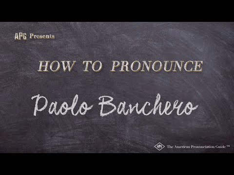 How to Pronounce Paolo Banchero (Real Life Examples!)