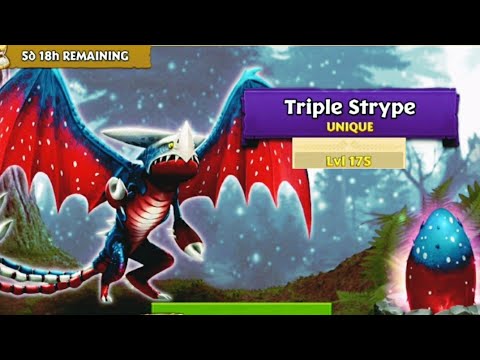 TRIPLE STRYPE | Titan Mode Max Level 175 | Unique Triple Stryke | Dragons: Rise of Berk