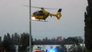 preview picture of video 'Rettungshubschrauber Christoph 31 (D-HDEC) Landung am Einsatzort in Velten'