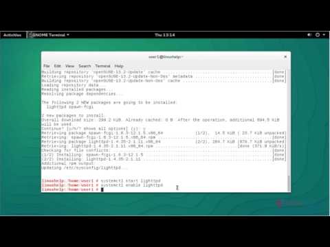How to Install Lighttpd Web-server in OpenSUSE | LinuxHelp Tutorials