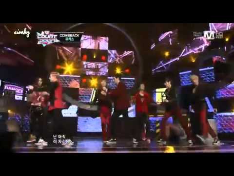[HD] 130307 Standing Still U-Kiss Come Back Stage @ M Countdown