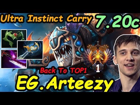 EG.Arteezy - [Slark] IMBA 7.20c ULTRA INSTINCT Carry TOP1MMR  | Dota2 Rank