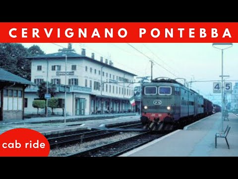 Linea Cervignano Udine locorama Tarvisio Pontebba Carnia cab ride 1996