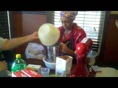DARIAN MAKING HER FIRST CAKE FROM SCRATCH