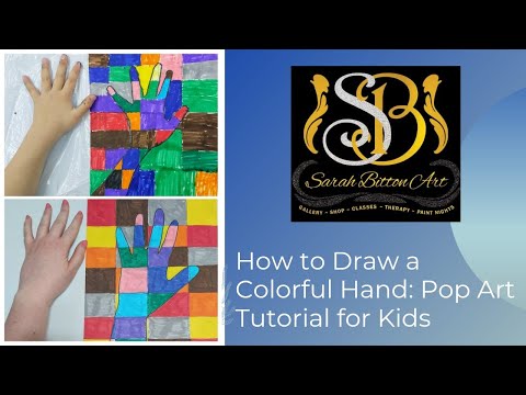 How to Draw a Colorful Hand: Pop Art for Kids