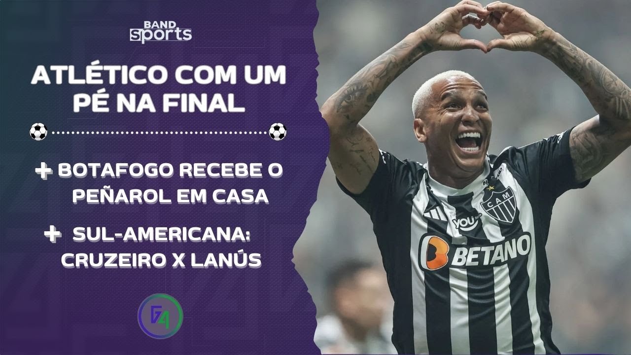 DEYVERSON DEIXA ATLÉTICO COM UM PÉ NA FINAL DA LIBERTADORES; BOTAFOGO ENCARA PEÑAROL | G4 BANDSPORTS