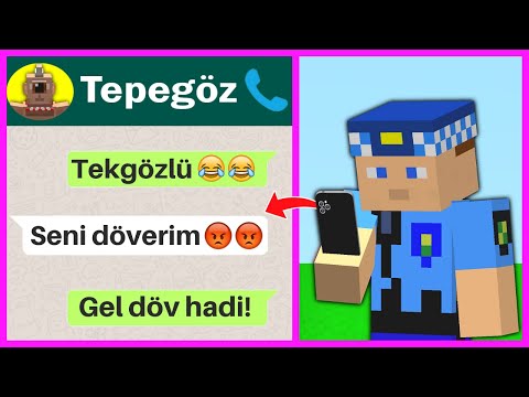 KEREM KOMİSER, TEPEGÖZLE KAVGA EDİYOR! 😱 - Minecraft