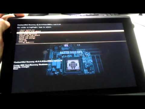 How to boot into recovery Acer A500