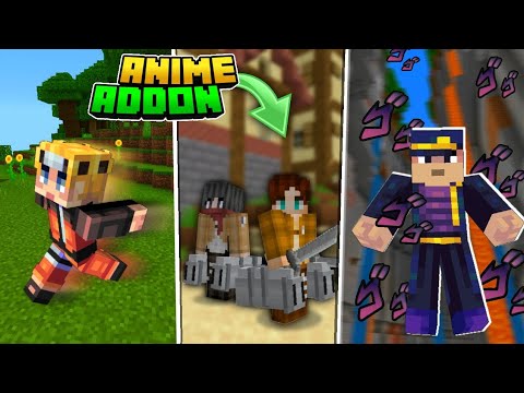 6 Minecraft Anime Addons and Texture Packs You Probably Didn't Know Yet! For Minecraft PE (1.16+)