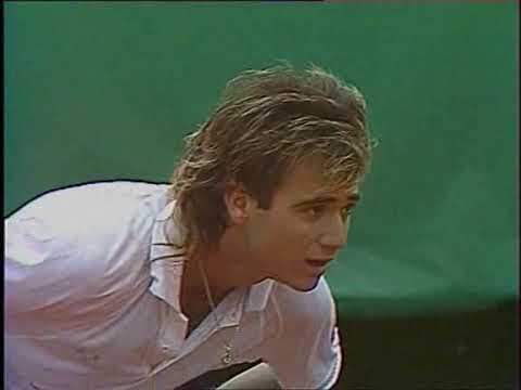 Agassi vs Wilander (French Open 1988) semifinal - 4th set