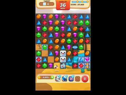 Jewel Match King Level 171 - Walkthrough ( No Booster )