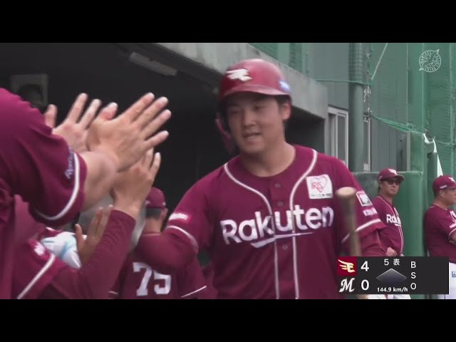 【ファーム】確信歩き!! イーグルス・吉納翼 ライトスタンドにホームランを放ちアピール!! 2025年7月12日 千葉ロッテマリーンズ 対 東北楽天ゴールデンイーグルス