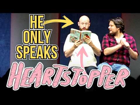 HEARTSTOPPER and Huck Finn | The BOOK GAME (he can only speak in lines from the book)
