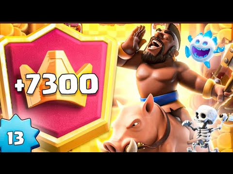 top ladder with 2.6 HOG CYCLE {7300+} -clash Royale