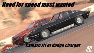 Need for speed most wanted camaro and dodge charger