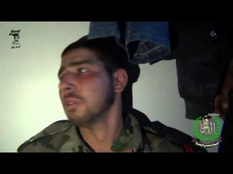 كتيبة الفاروق تقوم بأسر أحد عناصر قوات النظام أثناء محاولتهم اقتحام مدينة نوى