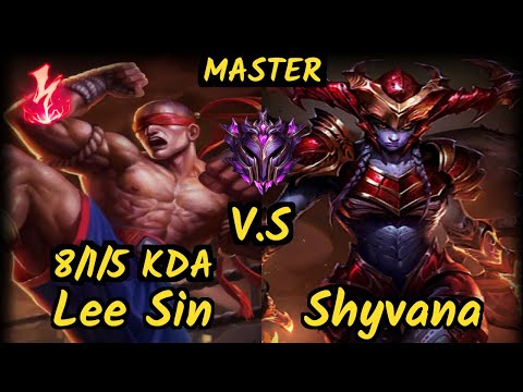 FLA Shrimp (LEE SIN) vs SHYVANA - 8/1/5 KDA JUNGLE GAMEPLAY - BR Ranked MASTER