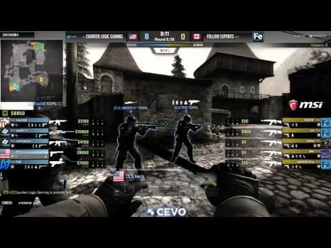 Counter-Logic Gaming vs Follow eSports Game 1 (CEVO-P CS:GO Season 8) - Vansilli & Dust