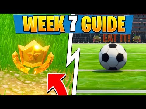 WEEK 7 CHALLENGES GUIDE! | Score a GOAL, Treasure Map! ( Fortnite Tips )
