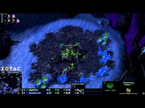 Zotac -ZvZ - Nerchio vs Tefel g1 Starcraft 2 HD polski komentarz Heart of the Swarm