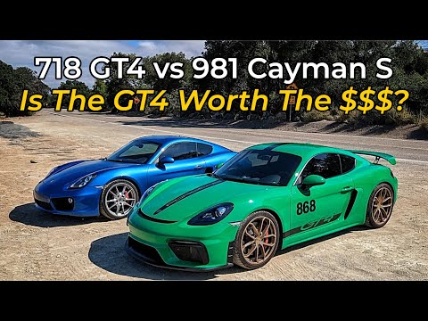 2023 Porsche 718 Cayman GT4 vs 2016 Porsche Cayman S - Head to Head Review!