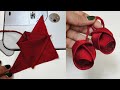 Fabric Latkan Cutting and Stitching | Craft Design Fashion Latkan | Blouse Flower Latkan Design