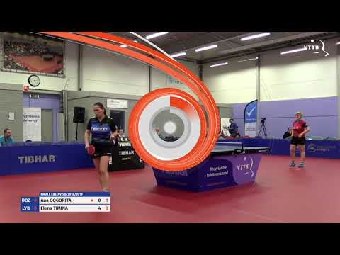 Eredivisie finale 2019 dames: Ana Gogorita - Elena Timina