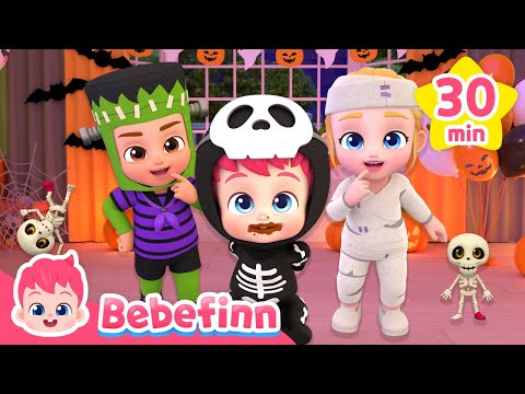 👻 Boo! NEW Halloween Songs for KidsㅣYes Papa +More Nursery Rhymes @Bebefinn