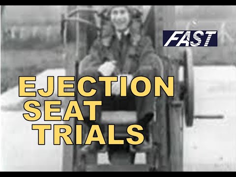 Ejection Seat Trials with the Martin Baker Test Rig at Farnborough