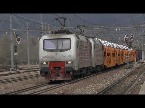 2018-03-31 La ferrovia del Brennero sul confine tra Veneto e Trentino - Stazione di Peri 7/8