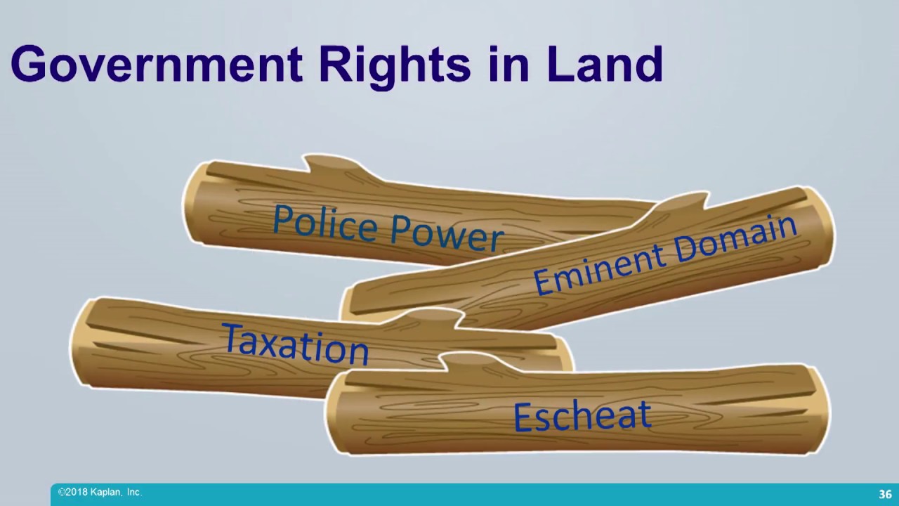 Real Estate Exam Prep: Government Rights in Private Land