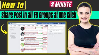How to Share Post in all FACEBOOK Groups at One Click 2024
