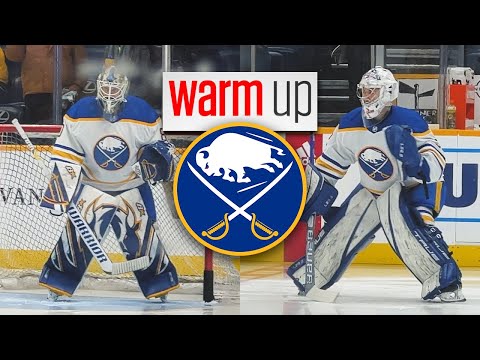 Warm Ups: Buffalo Sabers Aaron Dell Michael Houser