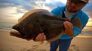 FISHING the Sunrise Bite For KEEPER FLUKE + KELP CHILI CRISP (Catch & Cook)
