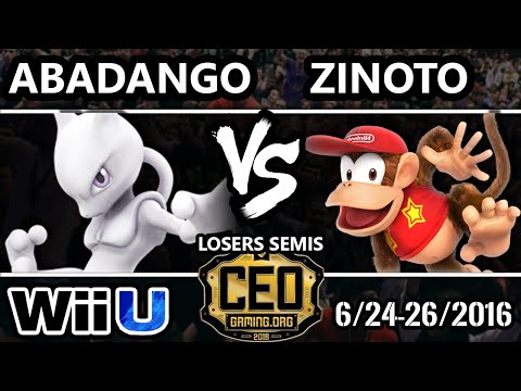 CEO 2016 Smash 4 - Abadango (Mewtwo, Pac-Man) vs. Pulse | Zinoto (Diddy Kong) SSB4 Losers Semis