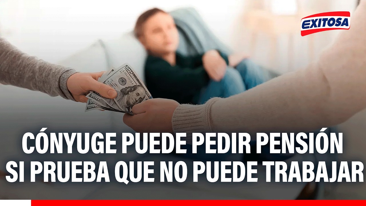 🔴🔵 Pensión para cónyuge solo amerita si no puede trabajar, indica experta
