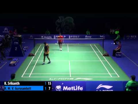 Day 1 - 2014 China Open -  K. Srikanth vs R. M. V. Gurusaidutt