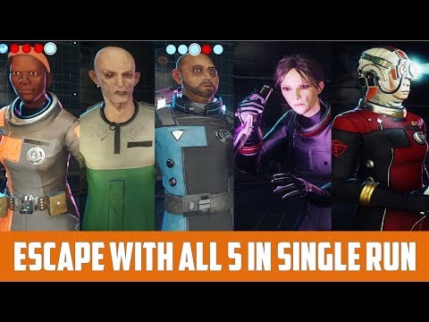 Escape with all five crew members in a single run (Prey Mooncrash)