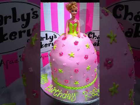 Barbie doll cake design