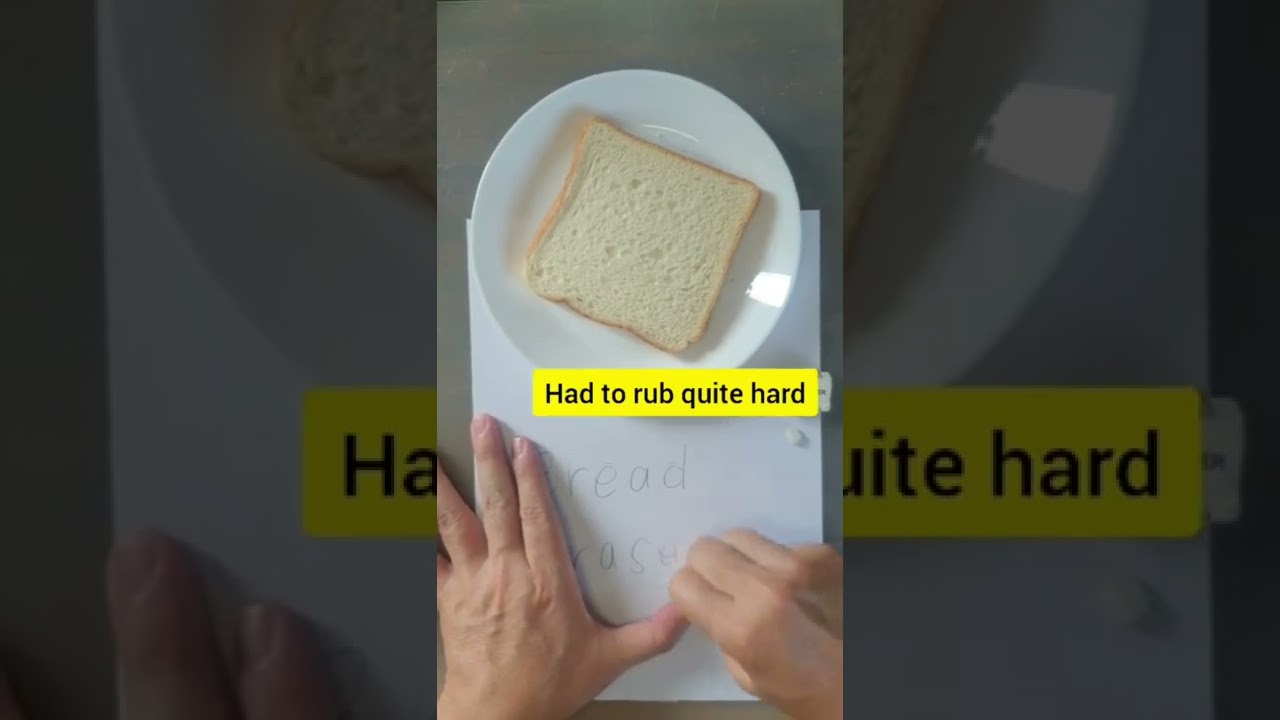 Bread as an eraser whutt?!   @donnellchemistry