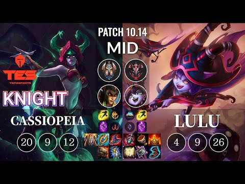 TES knight Cassiopeia vs Lulu Mid - KR Patch 10.14