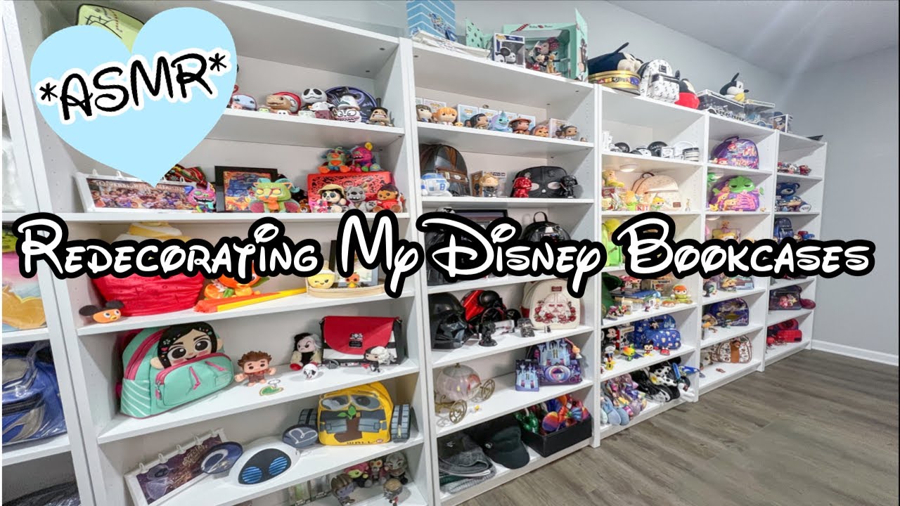 Redecorating My Disney Bookcases Collection ✨ASMR✨ | Disney Collection